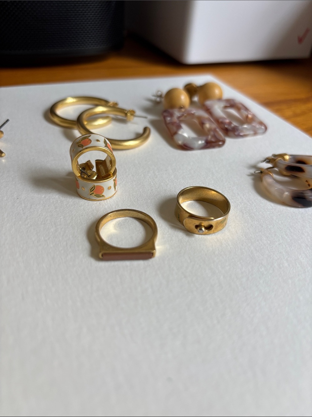 Bundle of Madewell Jewelry: Earrings, Rings, Hoops